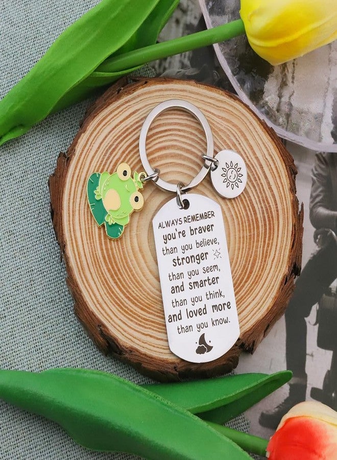 Coopyin Frog Gifts for Women Men Frogs Lover Themed Accessories Inspirational Encouragement Motivational Positive Resist Meaningful Reminder Frog Keychain Christmas Stocking Stuffers Birthday Presents - Image 3